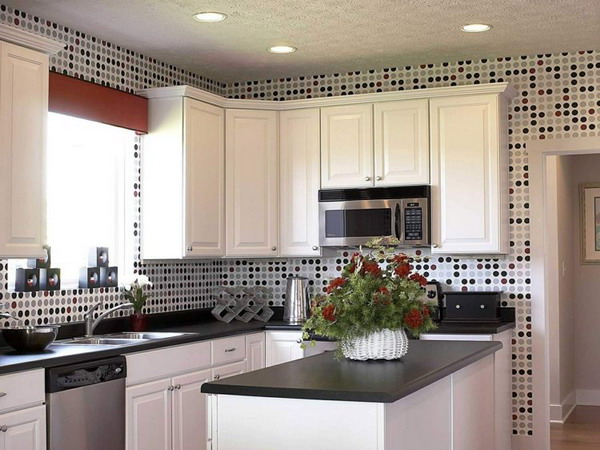 White kitchen black countertop trends 2021