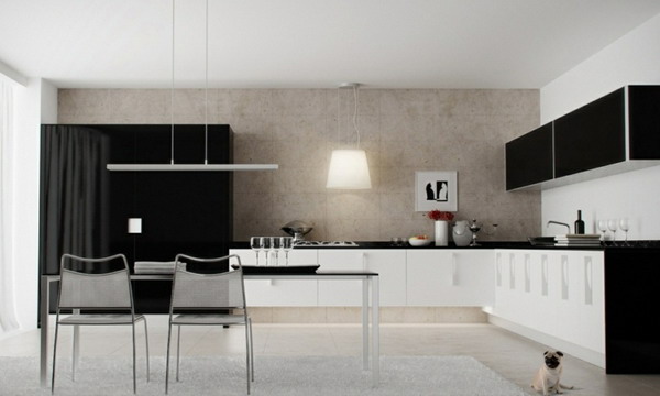 White kitchen black countertop trends 2021