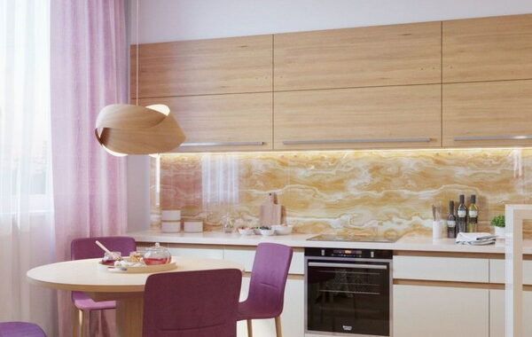Trends in Apron for the kitchen: what material to choose for the work area