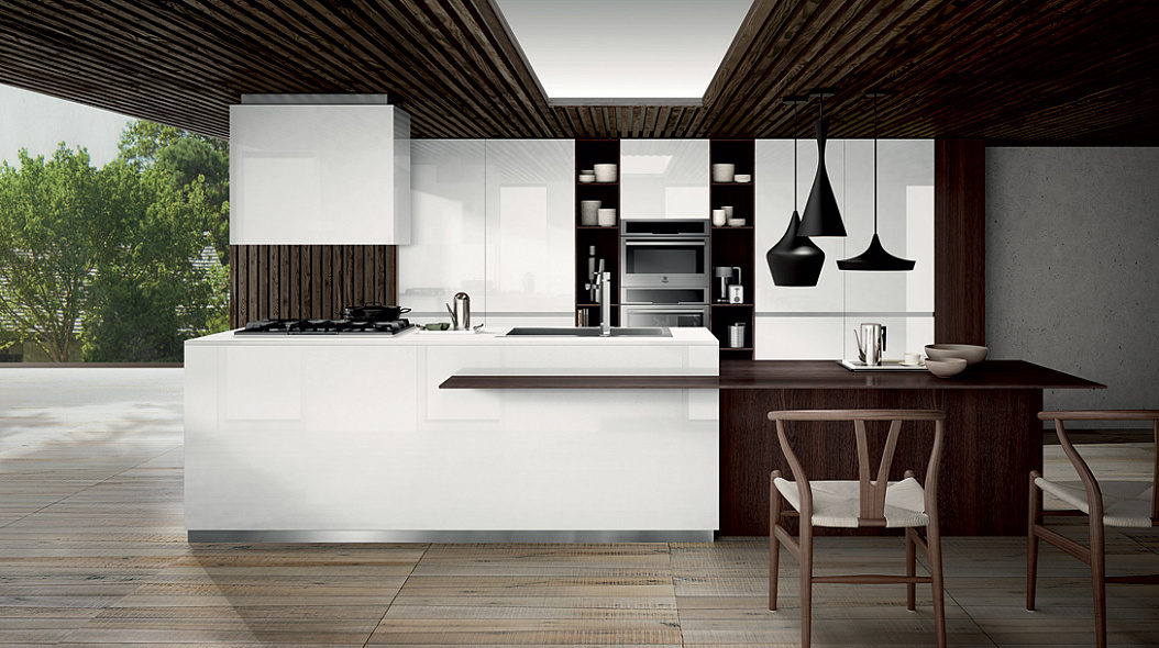 White kitchen in modern style Composite Mood
