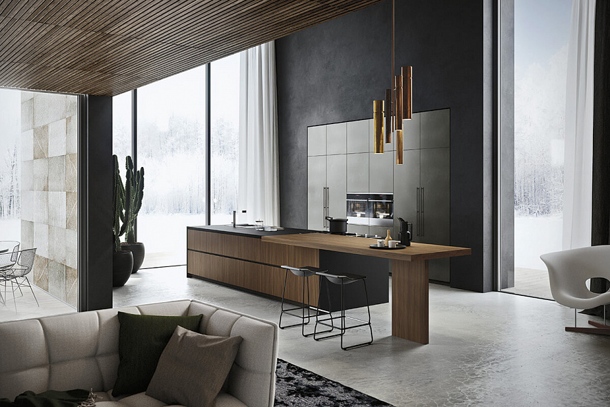 Modern gray kitchen Alta cucine Ambiente 06