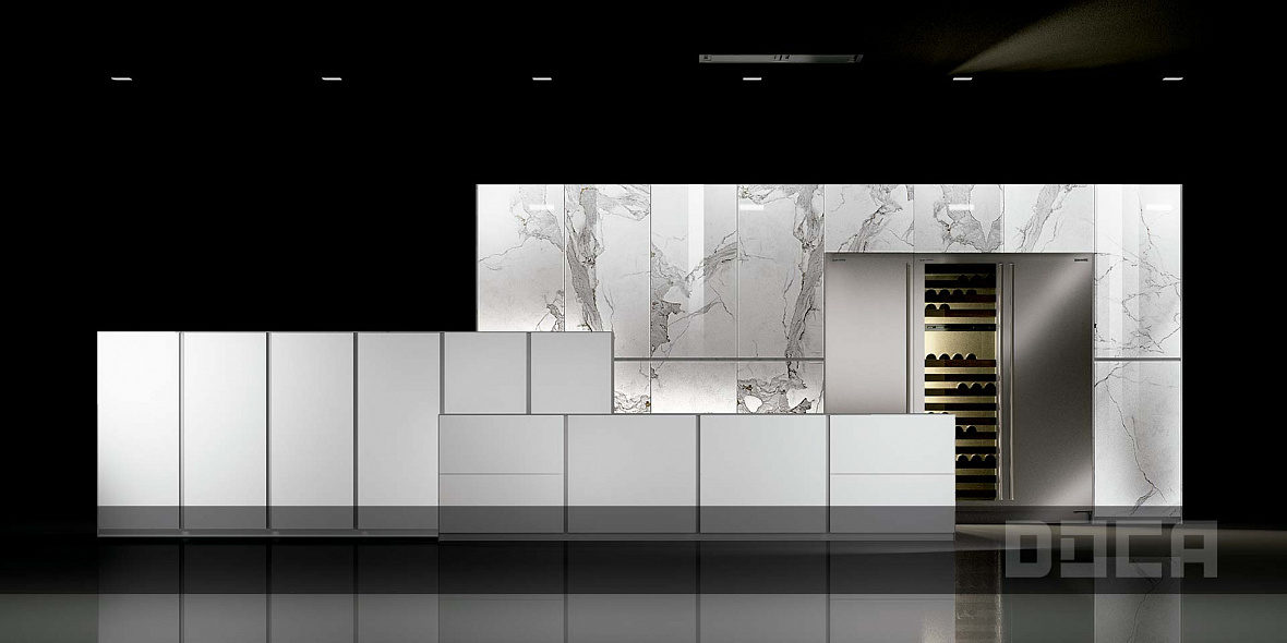 Modern gray kitchen Doca Luxury Stone Cassini