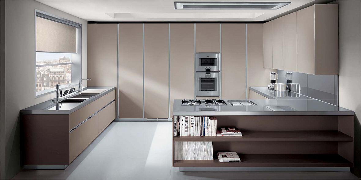 Modern gray kitchen Ernestomeda Elektra