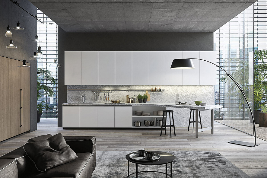 Modern gray kitchen Alta cucine Ambiente 03