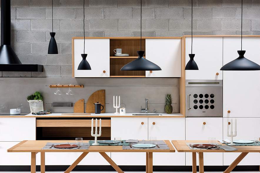 White kitchen in modern style Schiffini Alfonso Arosio Bianco Opaco