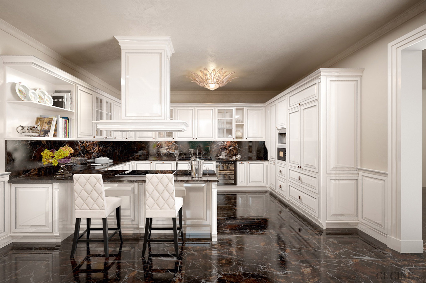 White kitchen: glossy or matte?