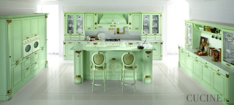 Green kitchens – interior design and rules for color schemes